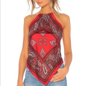 NWT DVF Diane Von Furstenberg High Neck Scarf Blouse